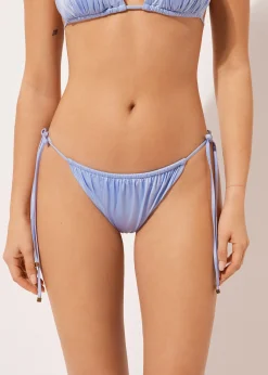 Brazyliany wiązane dół od kostiumu Shiny Satin