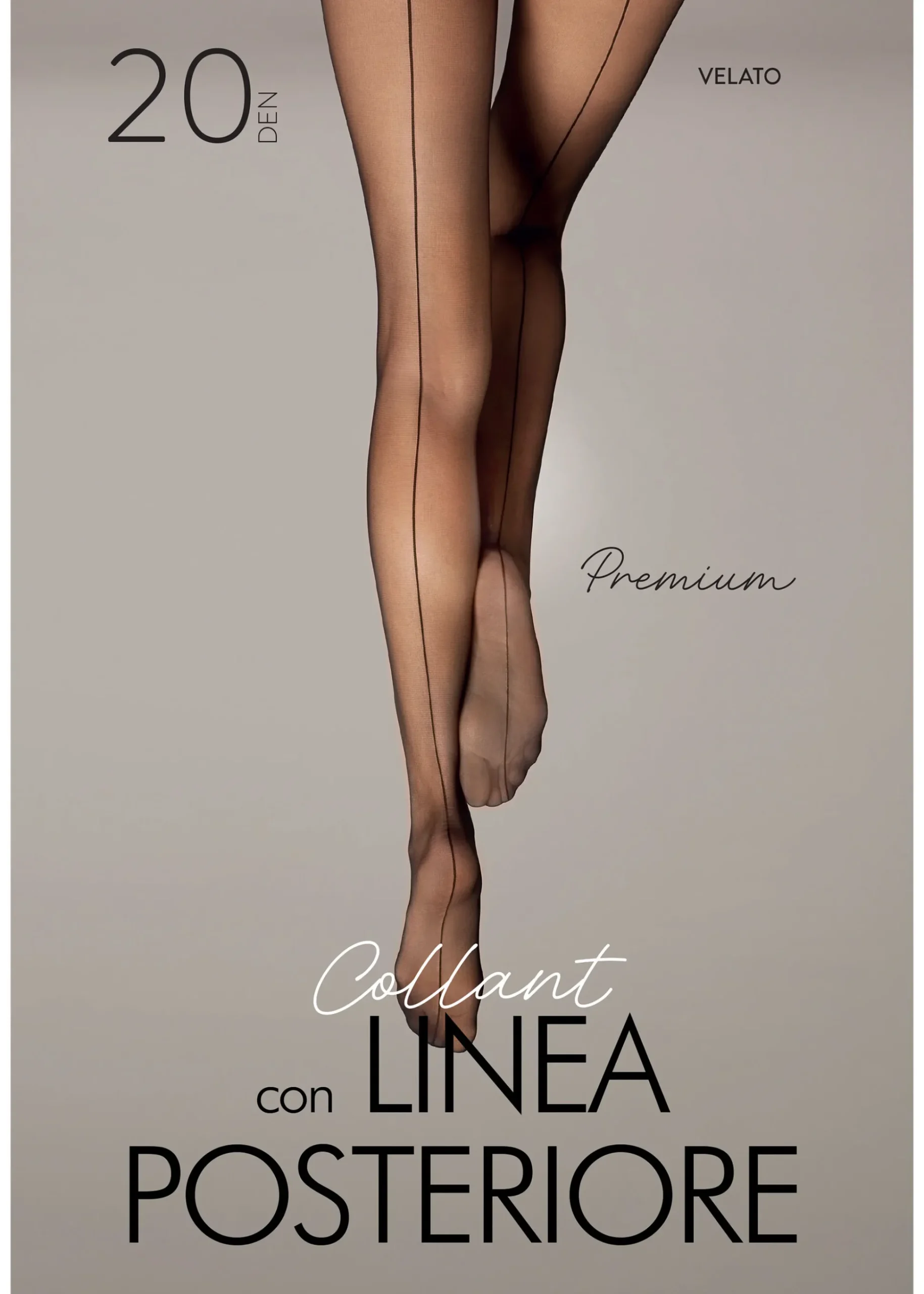 Cienkie Rajstopy 20 Den z Tylnym Paskiem Premium