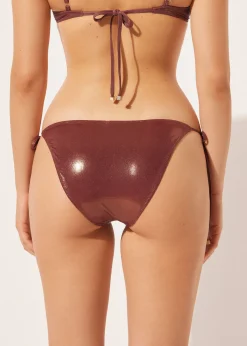 Figi wiązane dół od kostiumu Metallic Skin