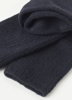 Krótkie Prążkowane Skarpety z dodatkiem Wełny i Kaszmiru