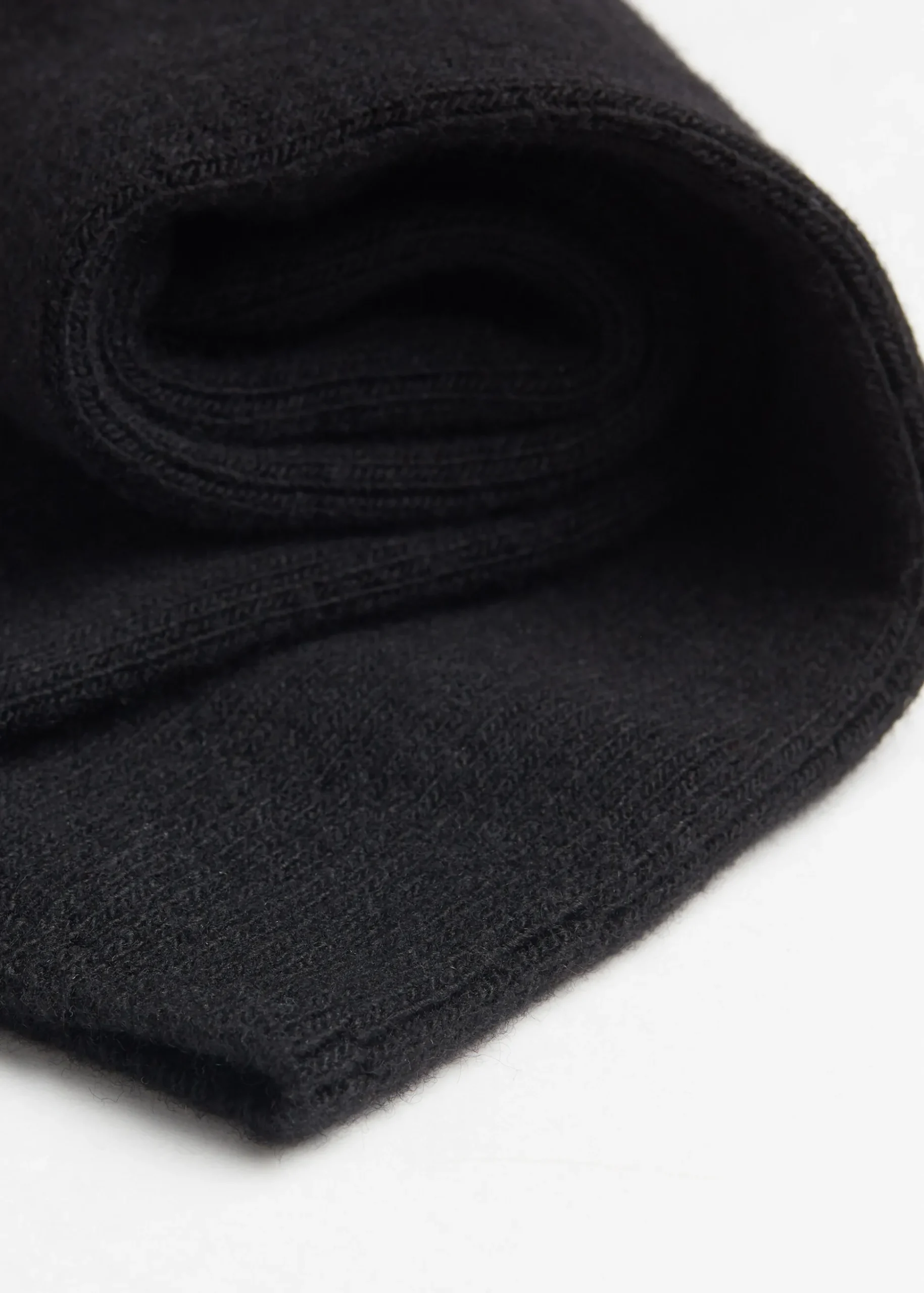 Krótkie Prążkowane Skarpety z dodatkiem Wełny i Kaszmiru