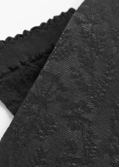 Krótkie skarpety z siateczki z kwiatowym wzorem