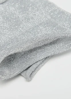 Kryjące skarpety brokatowe