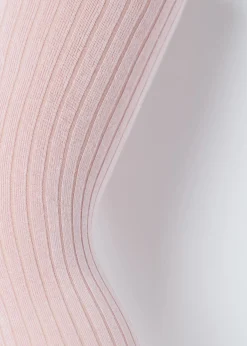 Prążkowane rajstopy bawełniane dziewczęce