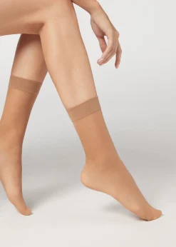 Przezroczyste Skarpety 3/4 20 Den