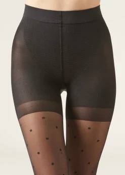 Rajstopy w Groszki Total Shaper