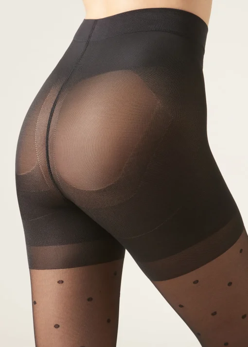Rajstopy w Groszki Total Shaper