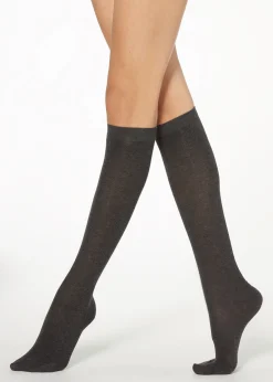 Skarpety Długie z Bawełny Atłasowej