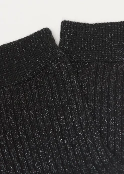 Skarpety prążkowane brokatowe