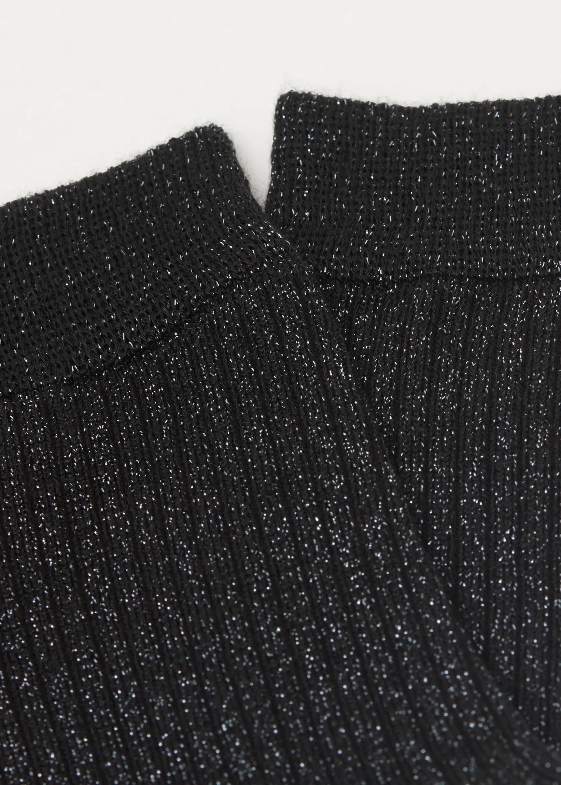 Skarpety prążkowane brokatowe